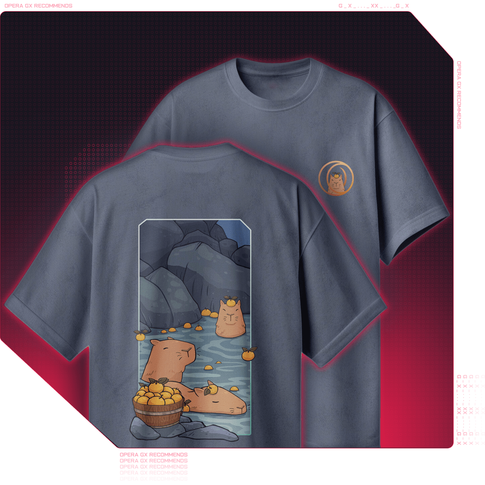 GX Capybara Mod T-shirt - GX.gear US