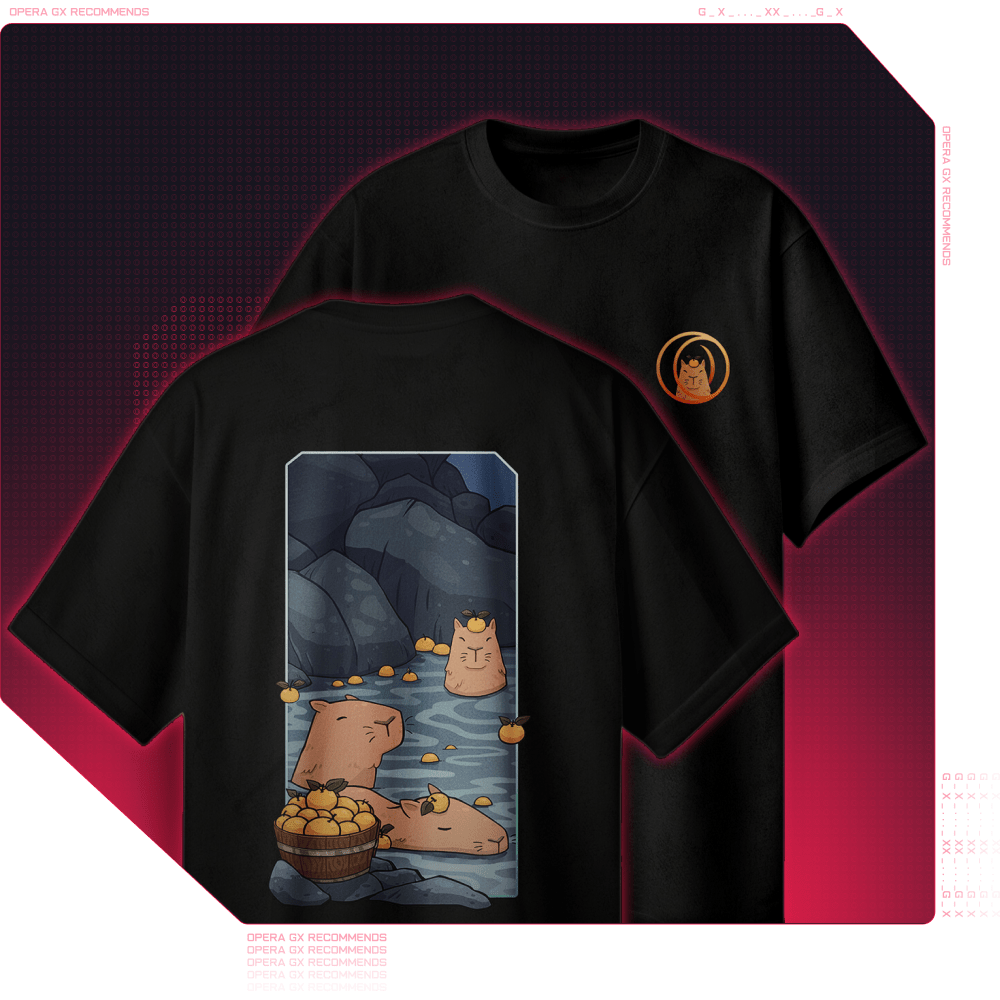 GX Capybara Mod T-shirt - GX.gear US